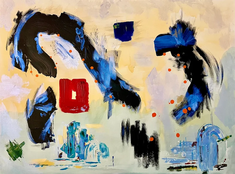 Abstract painting by Jacob Shreve, earlier portfolio work 05